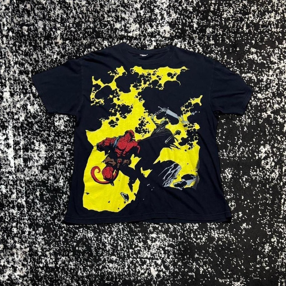 Vintage 1998 Rare Hell Boy aop comic book t shirt